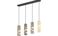 Avlånga Taklampor < Trio Lighting Stream Takpendel 4-delad GU10 flerfärgad