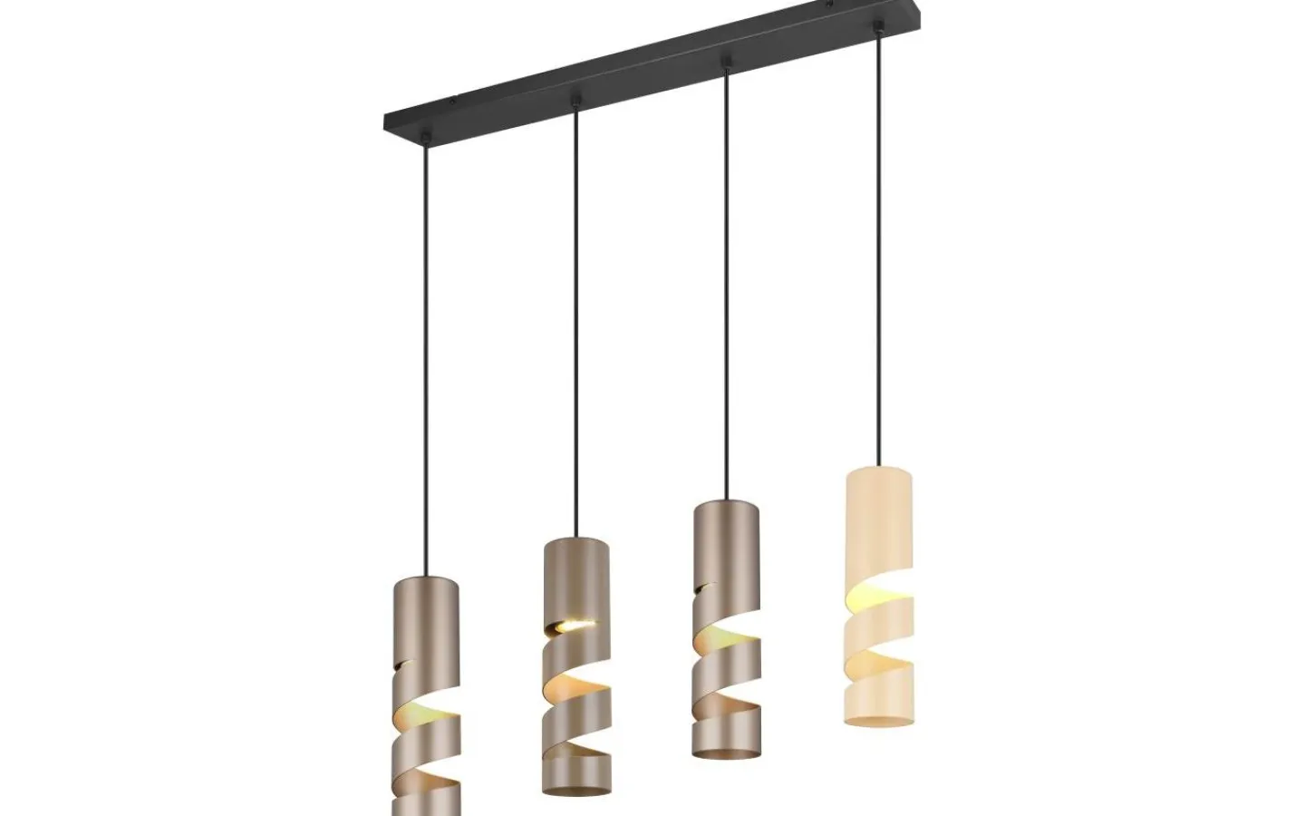 Avlånga Taklampor < Trio Lighting Stream Takpendel 4-delad GU10 flerfärgad