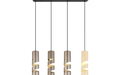 Avlånga Taklampor < Trio Lighting Stream Takpendel 4-delad GU10 flerfärgad