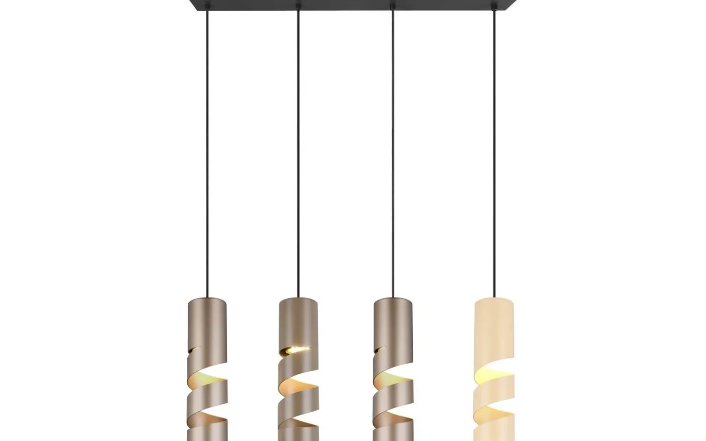 Avlånga Taklampor < Trio Lighting Stream Takpendel 4-delad GU10 flerfärgad