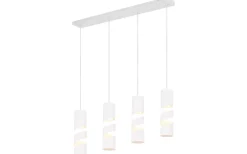 Avlånga Taklampor < Trio Lighting Stream Takpendel 4-delad GU10 matt vit