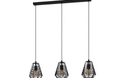 Kök & Matplats|Avlånga Taklampor < Eglo Stype Taklampa 96cm 3L Svart