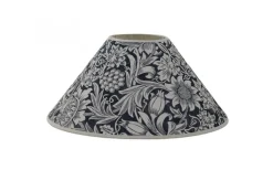 Mönstrade Lampskärmar < Hallbergs Sunflower Lampskärm Ø20cm Indigo William Morris
