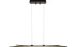 Avlånga Taklampor-Aneta Svala Taklampa 114cm LED 30W 3000K Svart