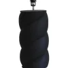 Lampfötter-Hallbergs Swirl Lampfot 54cm Matt Svart