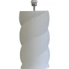 Lampfötter < Hallbergs Swirl Lampfot 54cm Matt Vit