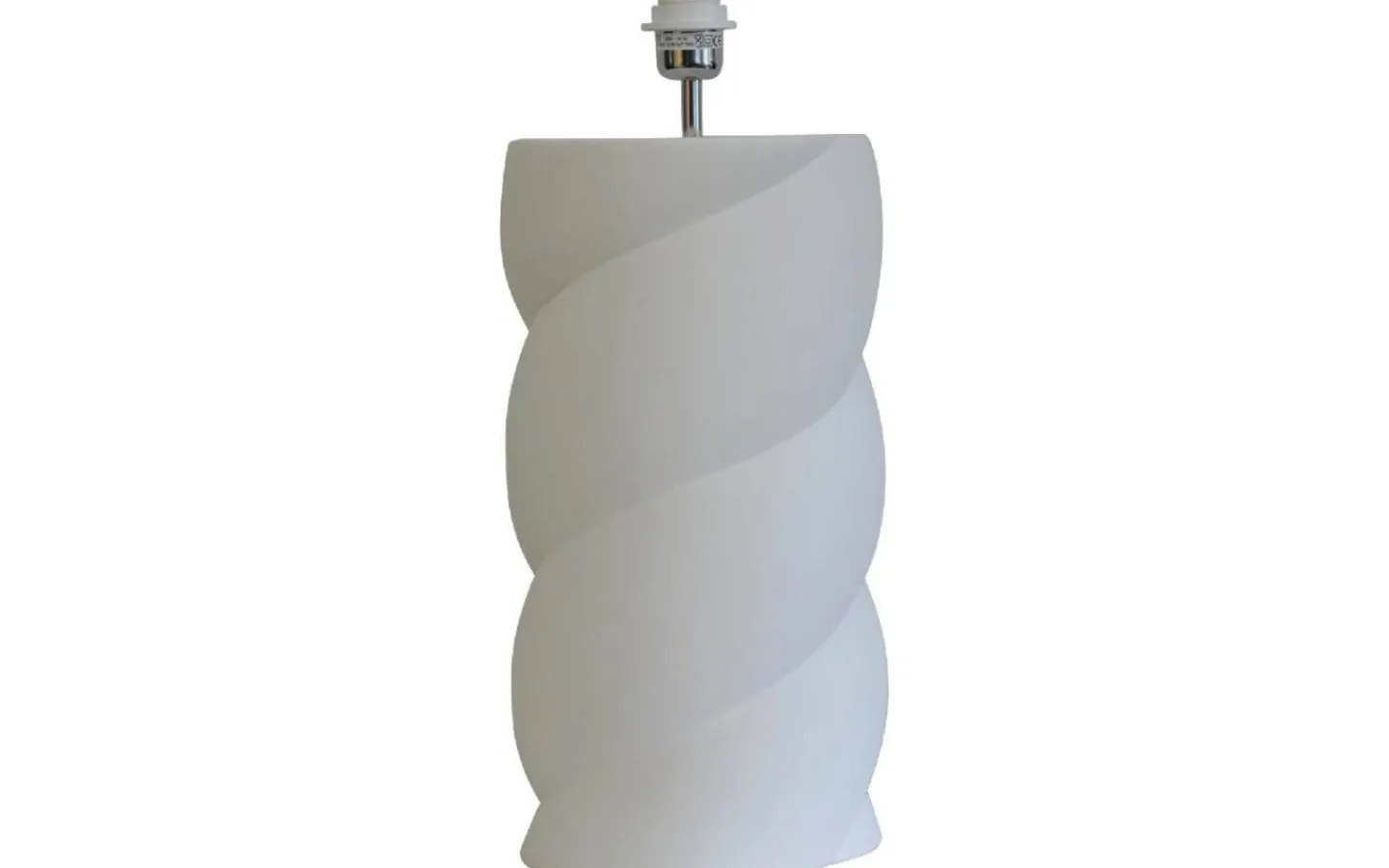 Lampfötter < Hallbergs Swirl Lampfot 54cm Matt Vit