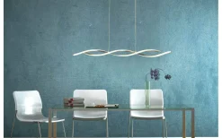 Kök & Matplats|Avlånga Taklampor-Aneta Swirl Taklampa 109cm LED 21W 3000K Krom