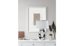 Bordslampor < Reality Taba Bordslampa 52cm E27 silver/vit