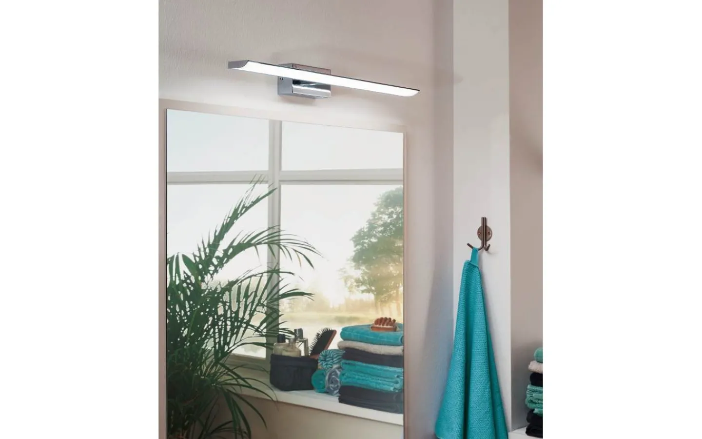 Badrumslampor Vägg-Eglo Tabiano Spegelbelysning 61cm LED 4000K 3x3,2W Krom