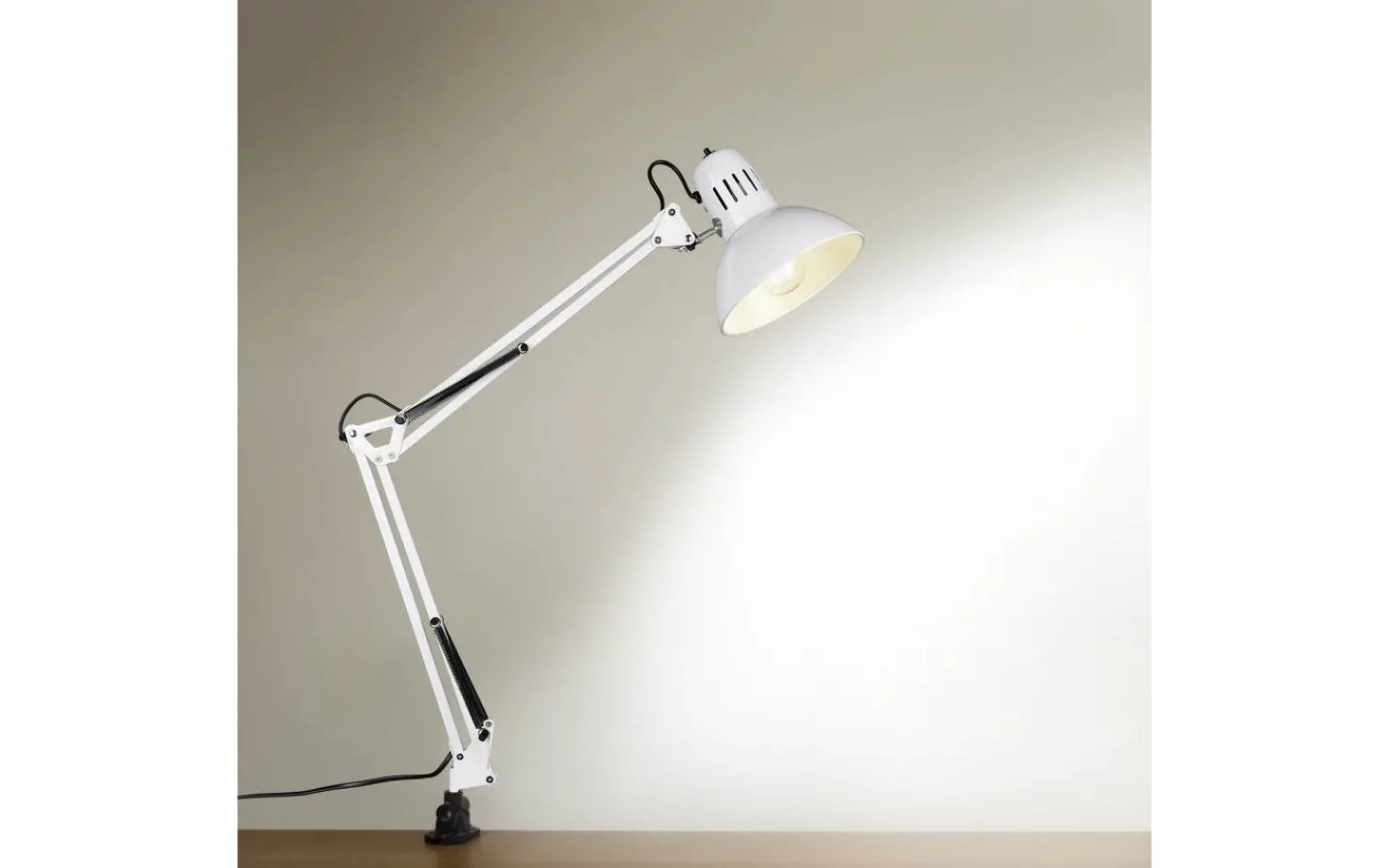 Klämlampor-Trio Lighting Tajo Klämlampa E27 vit
