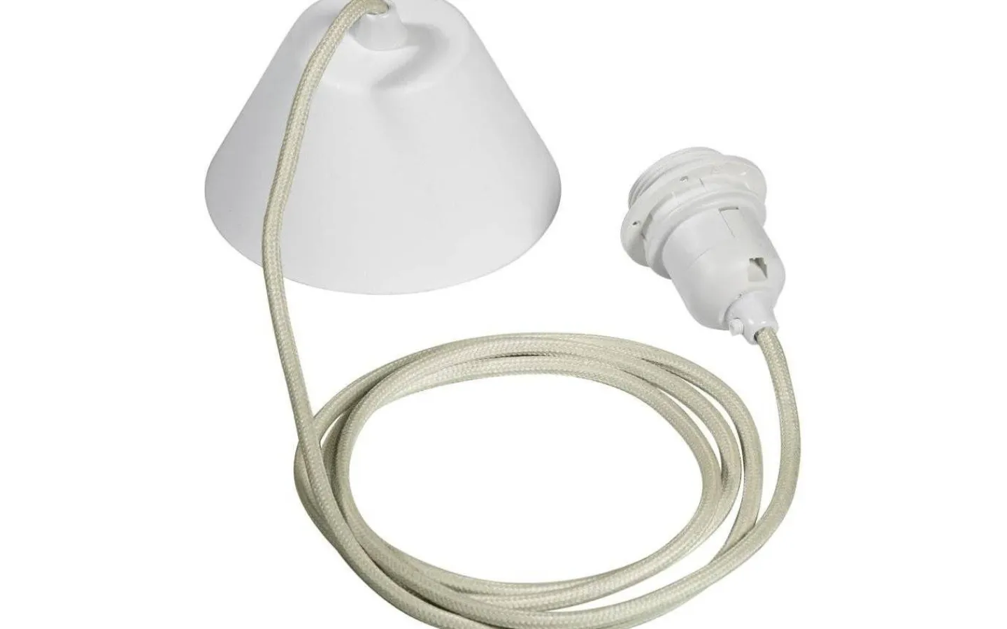 Takupphäng|Sladdställ Med Sockel-PR Home Takupphänge E27 med textilsladd 2,1m Beige