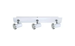 Badrumslampor Tak|Avlånga Takspotlights-Eglo Tamara Takspotlight 46cm GU10 LED 3000K 3x3W Vit IP44