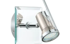Badrumslampor Vägg-Eglo Tamara Vägglampa GU10 LED 3000K 3W Nickel IP44