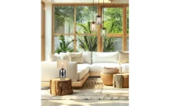 Bordslampor < Trio Lighting Tara Bordslampa 43cm E27 beige/förkromad