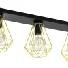 Plafonder < Eglo Tarbes Plafond 77cm Svart/Mässing