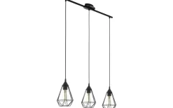 Avlånga Taklampor < Eglo Tarbes Taklampa 79cm 3L Svart