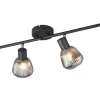 Avlånga Takspotlights|Takspot Med Minst 4 Lampor-Trio Lighting Tarifa Spotlight 4-delad E14 mattsvart/förkromad