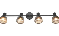 Avlånga Takspotlights|Takspot Med Minst 4 Lampor-Trio Lighting Tarifa Spotlight 4-delad E14 mattsvart/förkromad