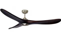 Takfläktar|Sovrum-Texa Design Taurus 140cm Takfläkt Nickel/Valnöt