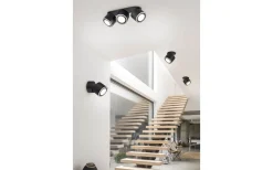 Takspot Med 3 Lampor < Trio Lighting Taurus Spotlight LED 3-delad mattsvart