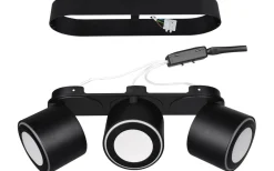 Takspot Med 3 Lampor < Trio Lighting Taurus Spotlight LED 3-delad mattsvart