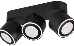 Takspot Med 3 Lampor < Trio Lighting Taurus Spotlight LED 3-delad mattsvart