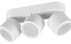 Takspot Med 3 Lampor-Trio Lighting Taurus Spotlight LED 3-delad mattvit