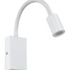 Läslampor-Eglo Tazzoli Vägglampa USB LED 3000K 3,8W Vit