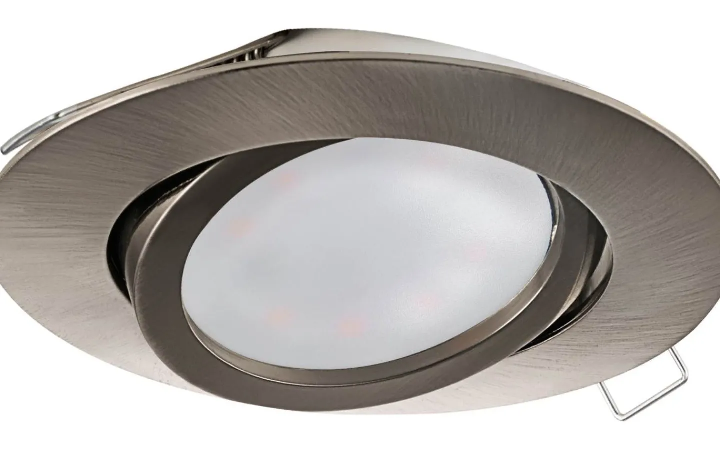 Spotlights Med Utbytbar Ljuskälla < Eglo Tedo Spotlight GU10 LED 3000K 4,6W Nickel