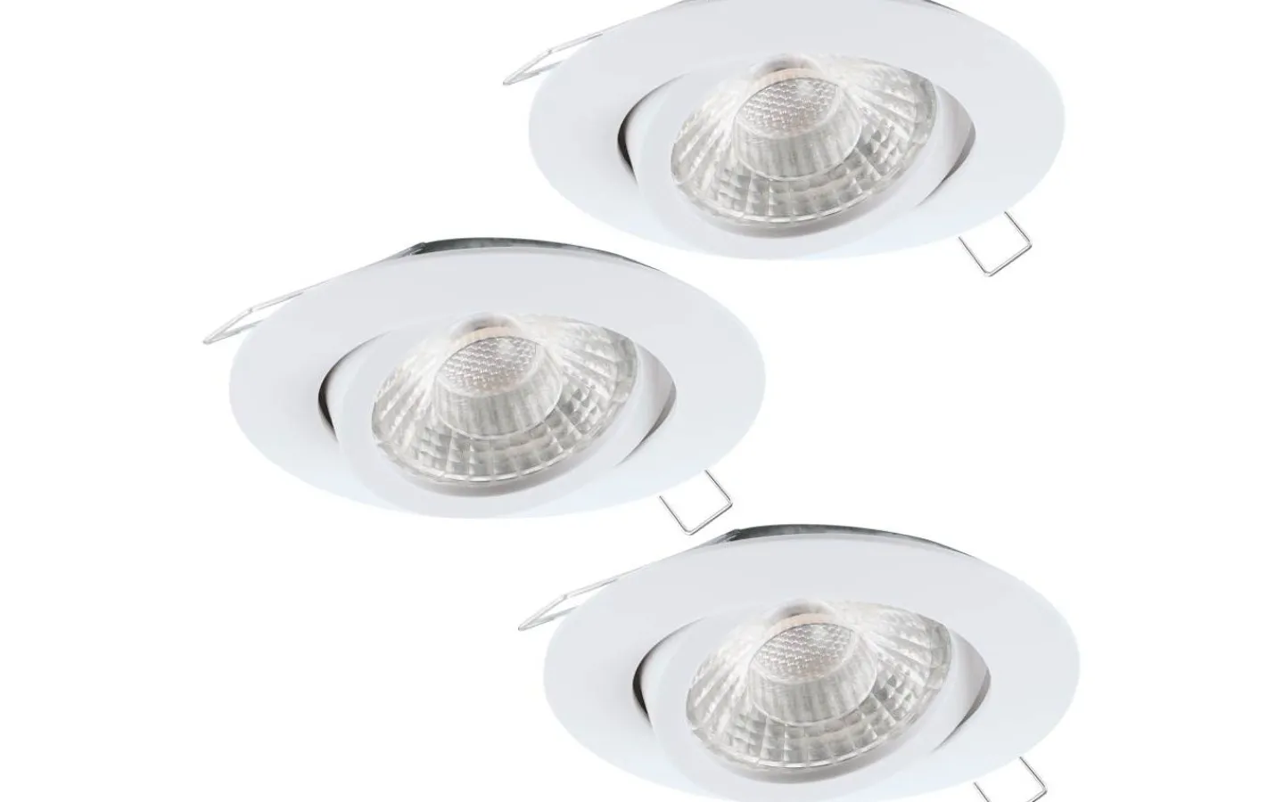 Spotlights Med Utbytbar Ljuskälla < Eglo Tedo Spotlight 3-Pack 3-steg DIM GU10 LED 3000K 3x4,8W Vit