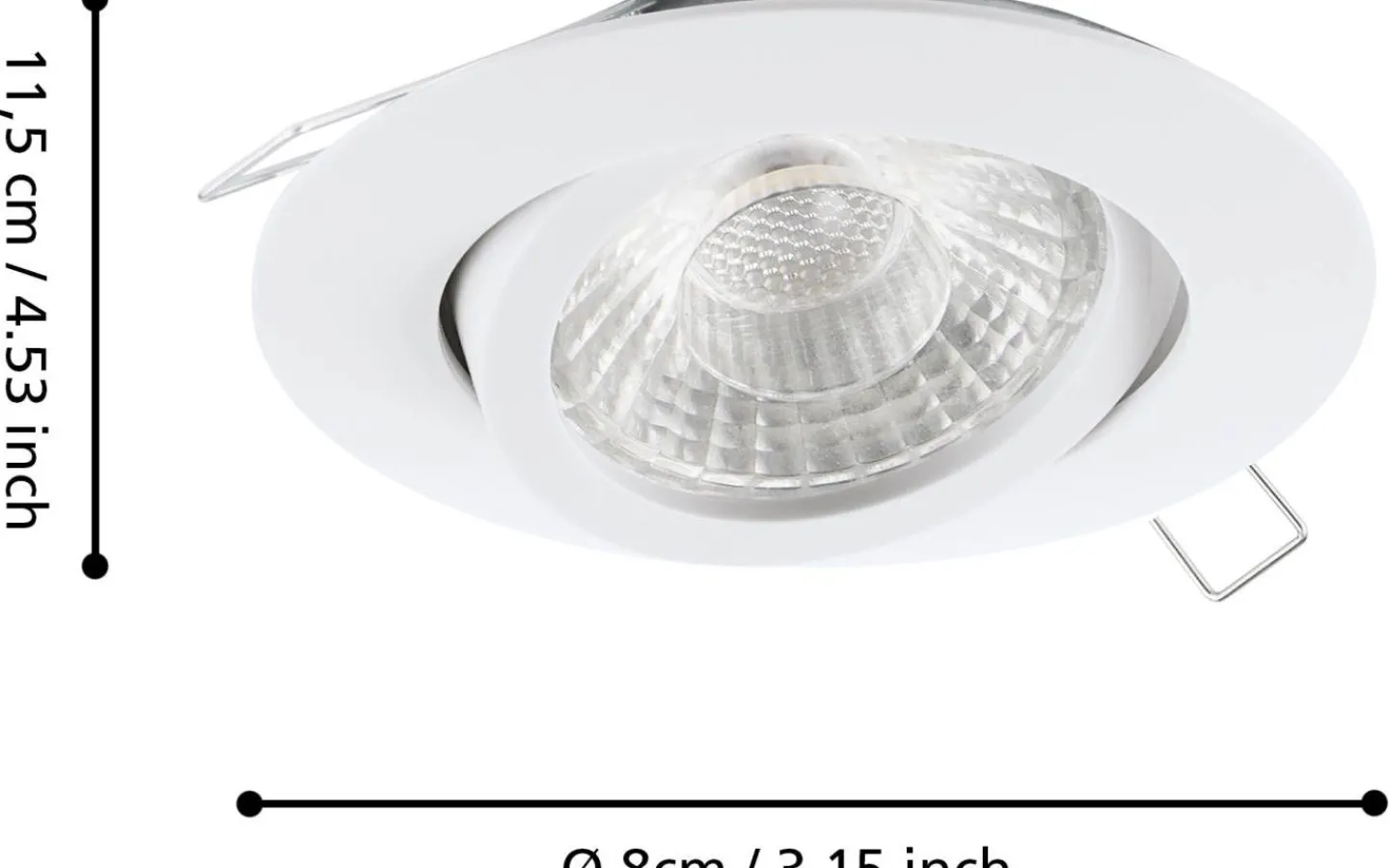 Spotlights Med Utbytbar Ljuskälla < Eglo Tedo Spotlight 3-Pack 3-steg DIM GU10 LED 3000K 3x4,8W Vit