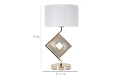 Bordslampor < Mauro Ferretti Tempo Bordslampa 56cm Vit/Guld
