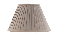 Plisserade Lampskärmar-Karlskrona Lampfabrik Textilskärm 200 - Beige bomullstyg