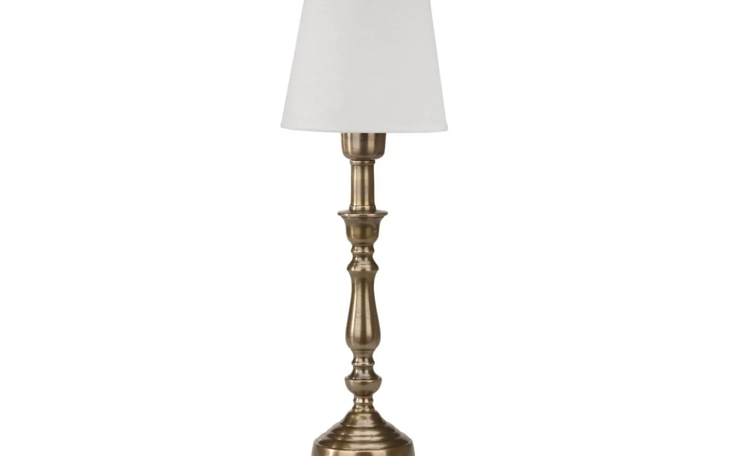 Vardagsrum|Bordslampor-PR Home Therese Bordslampa 43cm Antikmässing/Offwhite