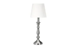 Vardagsrum|Bordslampor-PR Home Therese Bordslampa 35cm Antiksilver/Offwhite