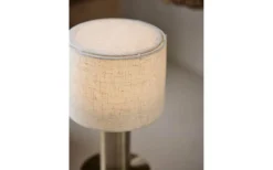 Cylinder Lampskärmar-PR Home Tiara Lampskärm Ø13cm med Topplock Vit/Beige