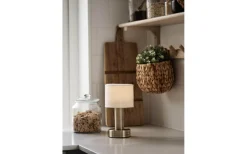 Uppladdningsbara Lampor Inomhus|Bordslampor-PR Home Tiara Uppladdningsbar Bordslampa 24cm LED CCT Antikmässing