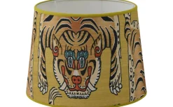 Mönstrade Lampskärmar-Hallbergs Tiger Lampskärm Ø35cm Guld