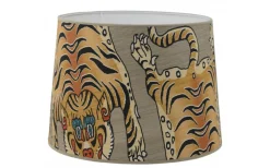 Mönstrade Lampskärmar-Hallbergs Tiger Lampskärm Ø30cm Nougat