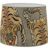 Mönstrade Lampskärmar < Hallbergs Tiger Lampskärm Ø35cm Nougat
