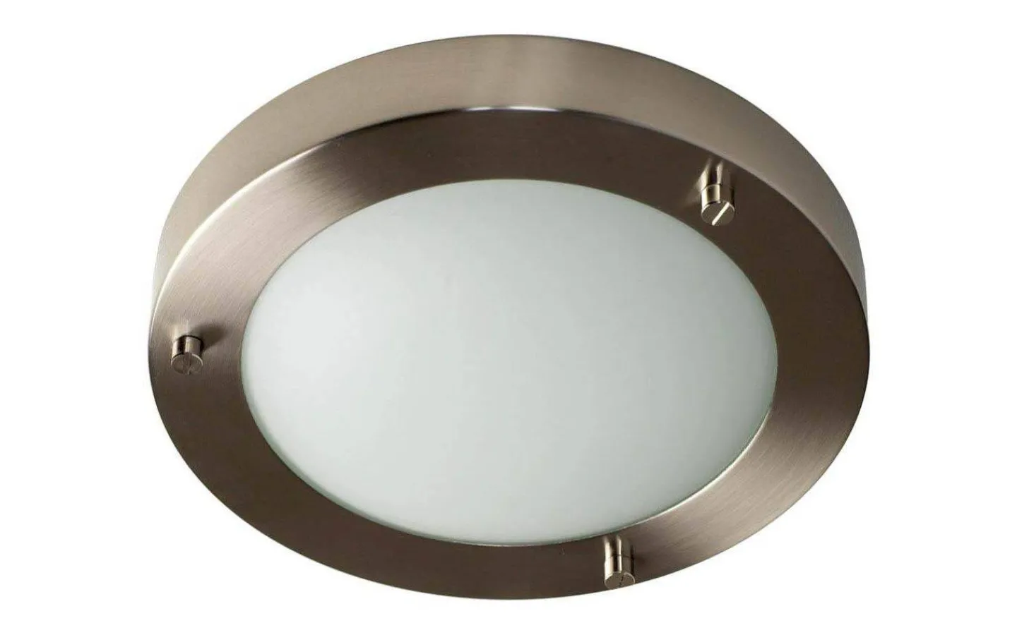 Badrumslampor Tak < ArmaturHantverk Tjörn Plafond Ø30cm Nickel IP44