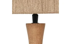 Bordslampor-Trio Lighting Toba Bordslampa E27 trä/beige