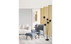 Golvlampor < Reality Tommy Golvlampa 5-delad E14 matt svart/guld