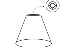Toppringsskärmar-PR Home Toppringskärm Ø22cm Lin Mocca