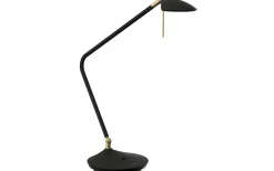 Skrivbordslampor-Texa Design Toreno Bordslampa 55cm LED 3000K 630lm 7W Svart/Mässing Dimbar