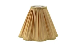 Toppringsskärmar-Hallbergs Torino Toppringsskärm Plisserad Ø25cm Guld