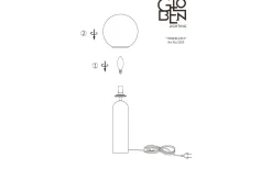 Vardagsrum|Sovrum < Globen Lighting Torrano Bordslampa 53cm E14 Grön