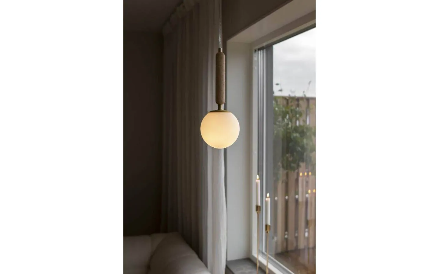 Fönsterlampor < Globen Lighting Torrano Fönsterlampa 15cm Travertin