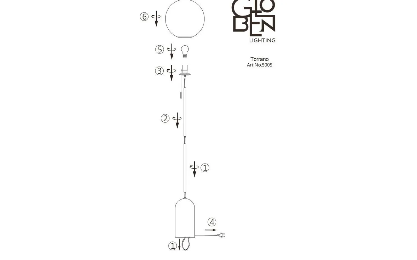 Golvlampor-Globen Lighting Torrano Golvlampa 145cm Travertin